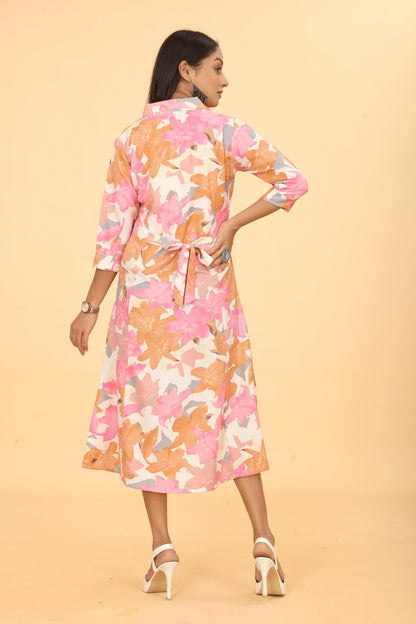 Kesudi Latest Floral Print A-Line Dress For Women Stylish Summer Printed Rayon Dress For Women Modern & Chic Design New 2025 Col