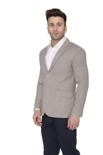 WINTAGE Mens Tweed Casual and Festive Blazer Coat Jacket : Beige1