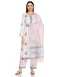 KLOSIA Women Cotton Block Printed Kurta And Pant With Dupatta Set