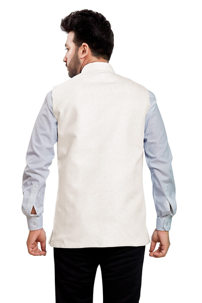 BE ACTIVE Mens Linen Blend Nehru Jacket With Mandarin Collar || Ethnic Koti For Men || Men Koti Formal|| Men Koti Wedding (RFKT