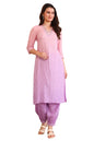 Aurelia WomenS Floral Printed Sequinned A-Line Purple Kurta And Salwar Co-Ord Set (Size-M)-As16004-509133