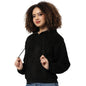 Campus Sutra Women Black Solid Regular Fit Zipper Sweatshirt with Hoodie for Winter Wear | Full Sleeves | Cotton Sweatshirt | Ca