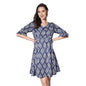 Greciilooks Western Dresses For Women| Crape Western Dress| Flared Dress For Girls| Half Sleeve Western Dress For Women| Dress P