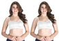 Venus Wire Free Slip On Moulded Sports Bra With Adjustable Strap White