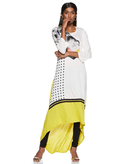 W for Woman Women's Straight Knitted Kurta