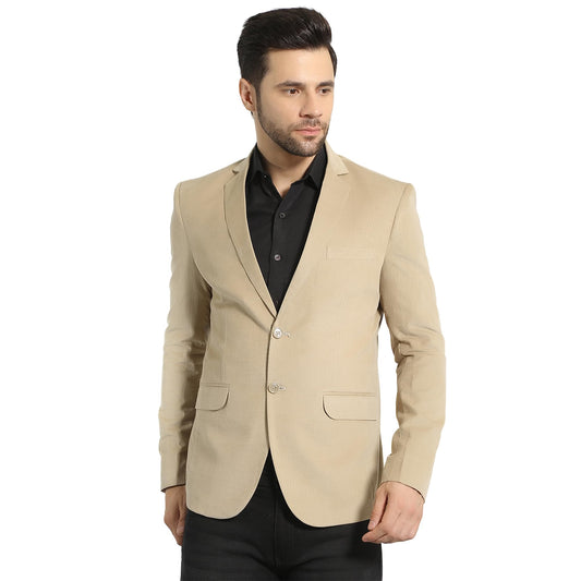 WINTAGE Mens Corduroy Cotton Beige Blazer-Blazer1546