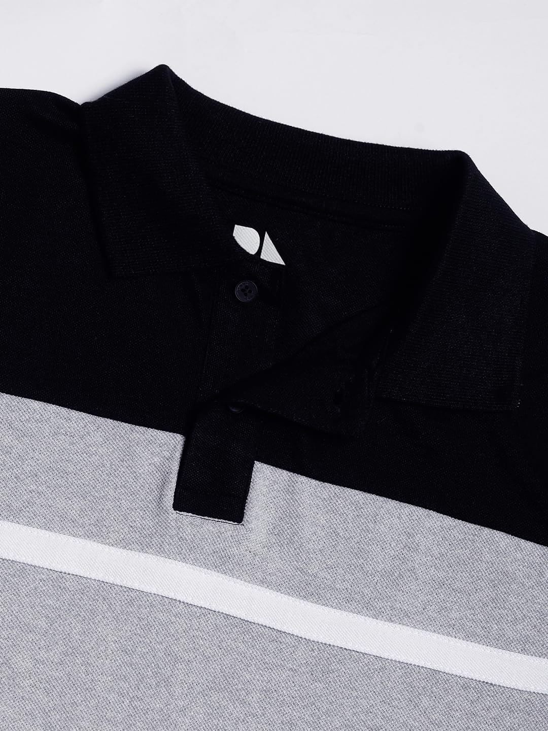Dennis Lingo MenS Cotton Black Polo T-Shirt (Colorblocked)