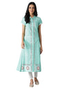 Aurelia Women's Viscose Kurta & Tight (22FEAS14348-503659_Green