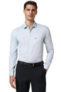 Allen Solly Men Slim Fit Printed Formal Full Sleeve Polo Shirt