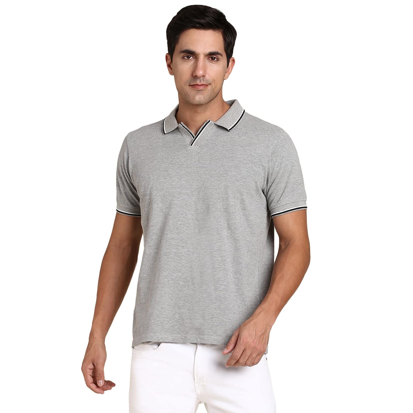 Dennis Lingo MenS Slim Fit Green Polo T-Shirt