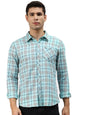 Hubberholme MenS Cotton Check Regular Fit Casual Shirt - Pure Soft Cotton Checked Shirts For Men Stylish/Trendy Full Sleeve Shi