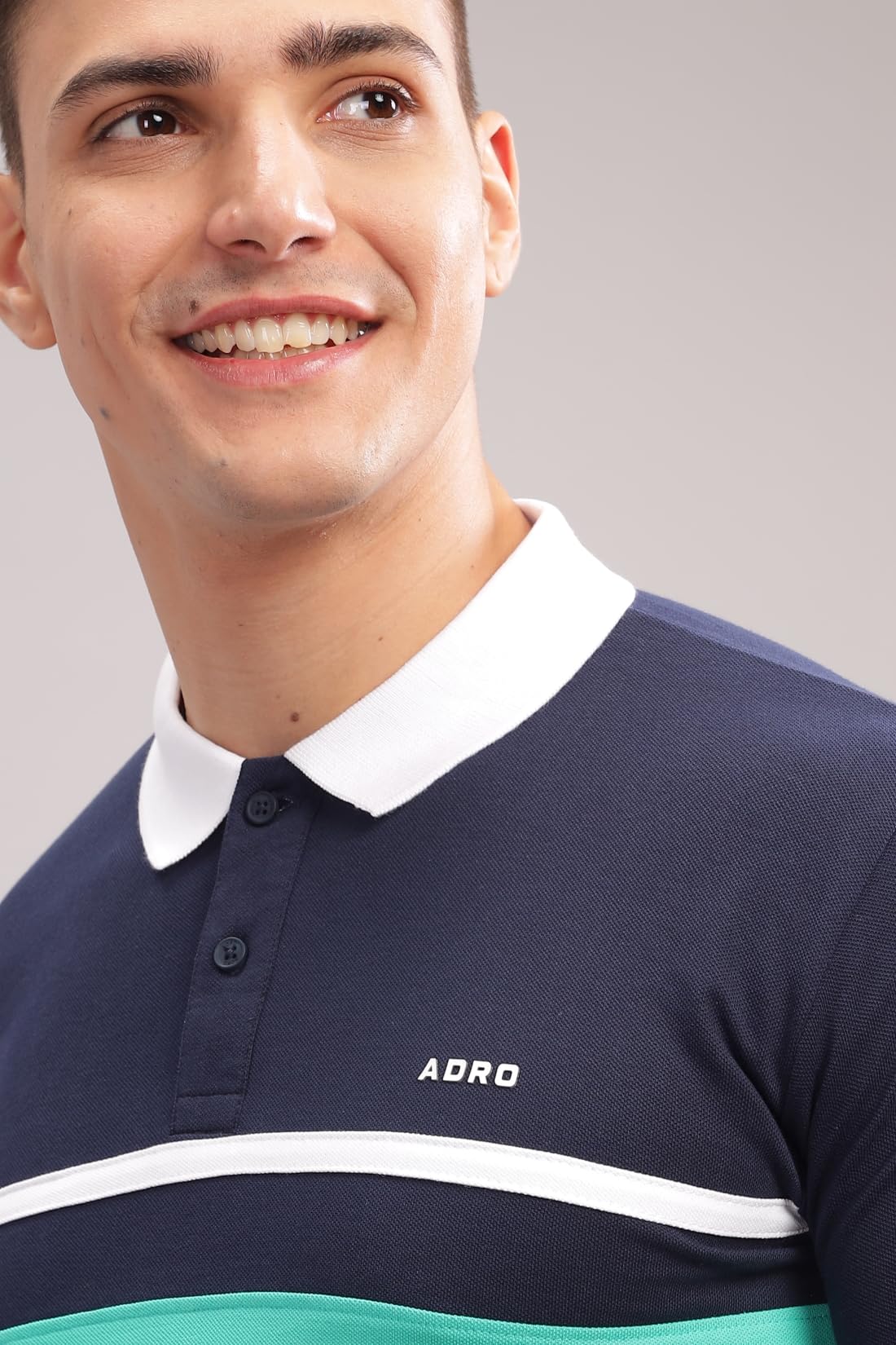 ADRO Regular Fit Polo Tshirt in 100% Cotton Multi Color Polo Also in Plus Size_PN24-L1-NBWHAQ