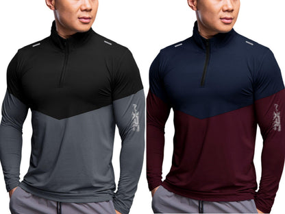 Noble Monk MenS Active Wear Regular Fit T Shirt |Full Sleeves |Casual T-Shirt For Men