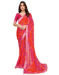 Yashika Womens Woven Latest Georgette Saree with Lace and Blouse Material (AZ-YS-P1-AACHAL-KORAM-Parent_Pink)