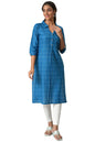 Aurelia Women Seaport Cotton Geometric Printed Straight Kurta_22Aua13350-504129_L