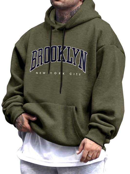 Noble Monk MenS Baggy Fit Sweatshirts Hoodie | Drop Shoulder Oversized Hooded Sweatshirt | Long Sleeve Sweatshirts Hoodie For M