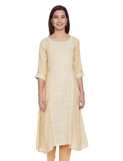 Aurelia Women Striped Rayon A-Line Kurta