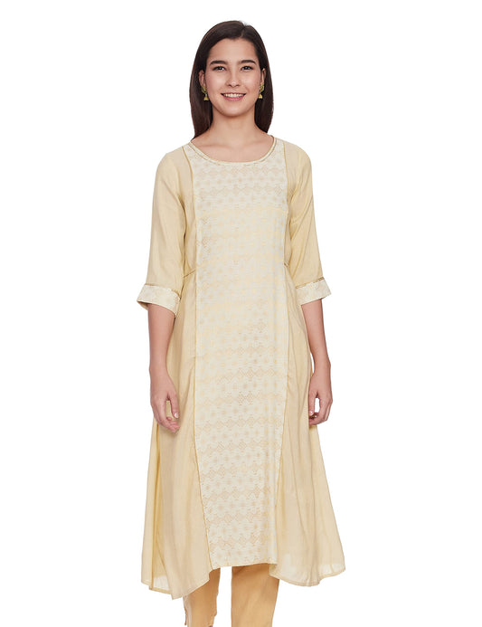 Aurelia Women Striped Rayon A-Line Kurta