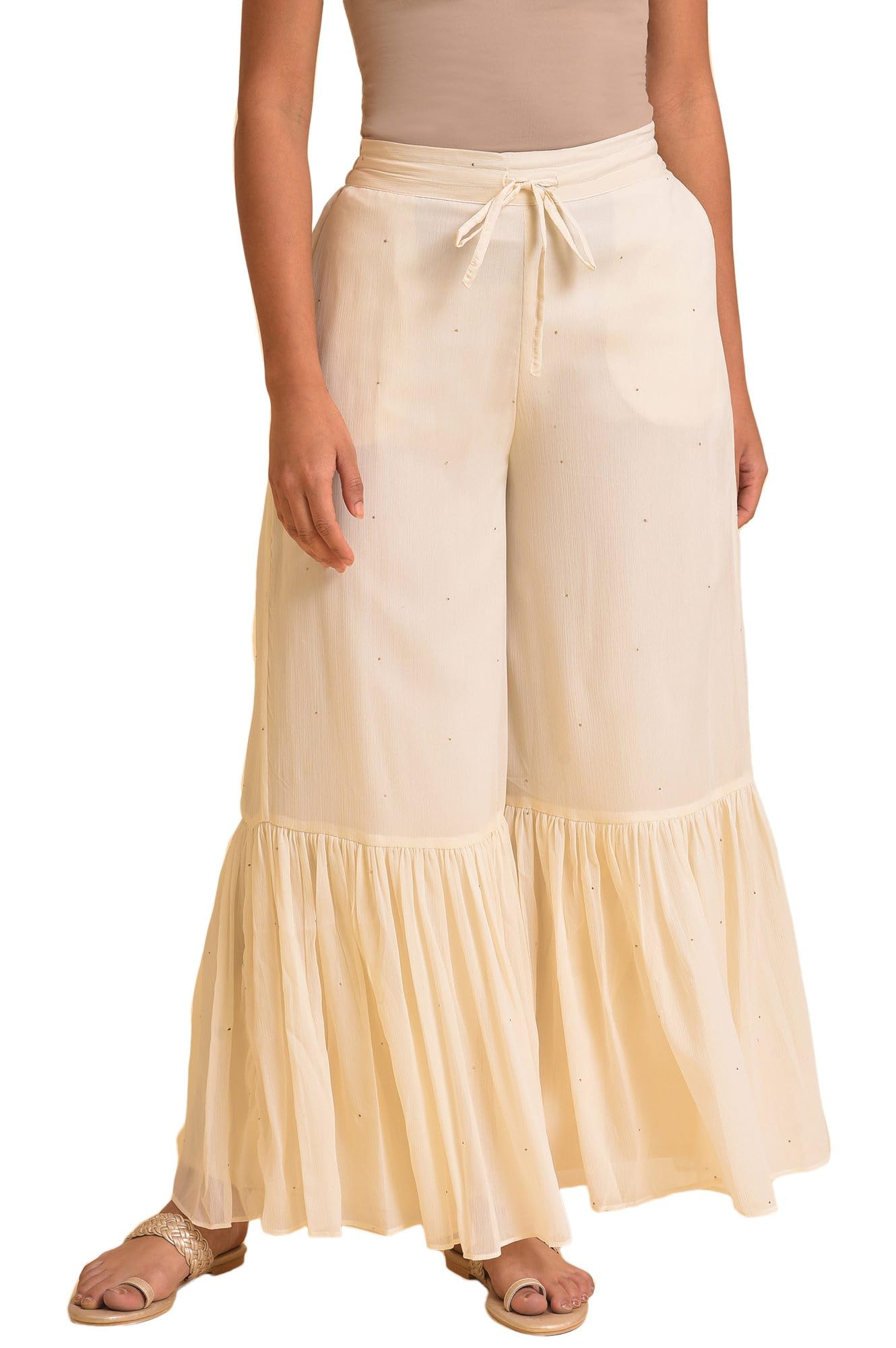 W Chiffon Strechable Sharara For Women | Chiffon Sharara For Women | W For Woman