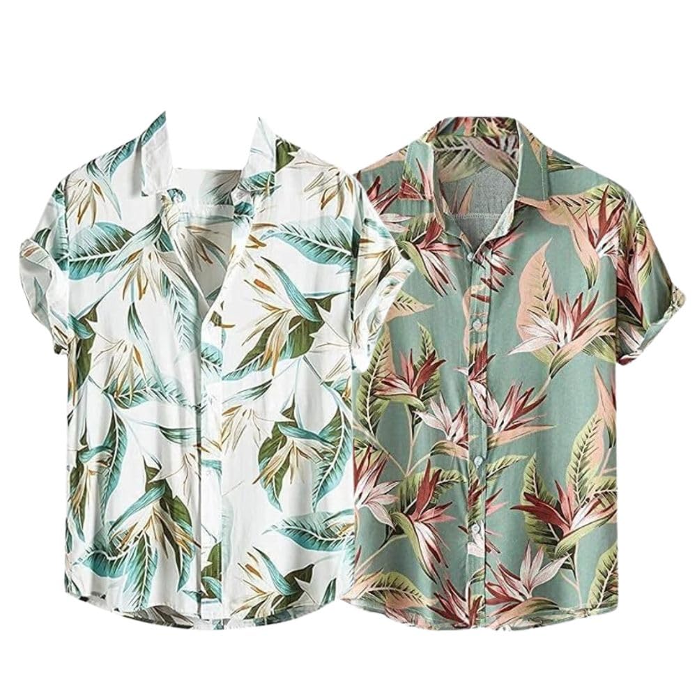 Leriya Fashion MenS Casual Cotton Shirt  Button Down Summer ShirtS For Men | Lightweight Textured Fabric | Perfect For Daily &