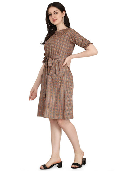 GRECIILOOKS Women's Rayon Dress Standard Length Kurti