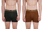 PRAKASAM COTTON -Marlow Mens 100% Pure Combed Cotton Outer Elastic Pocket Trunks (Pack of 2)