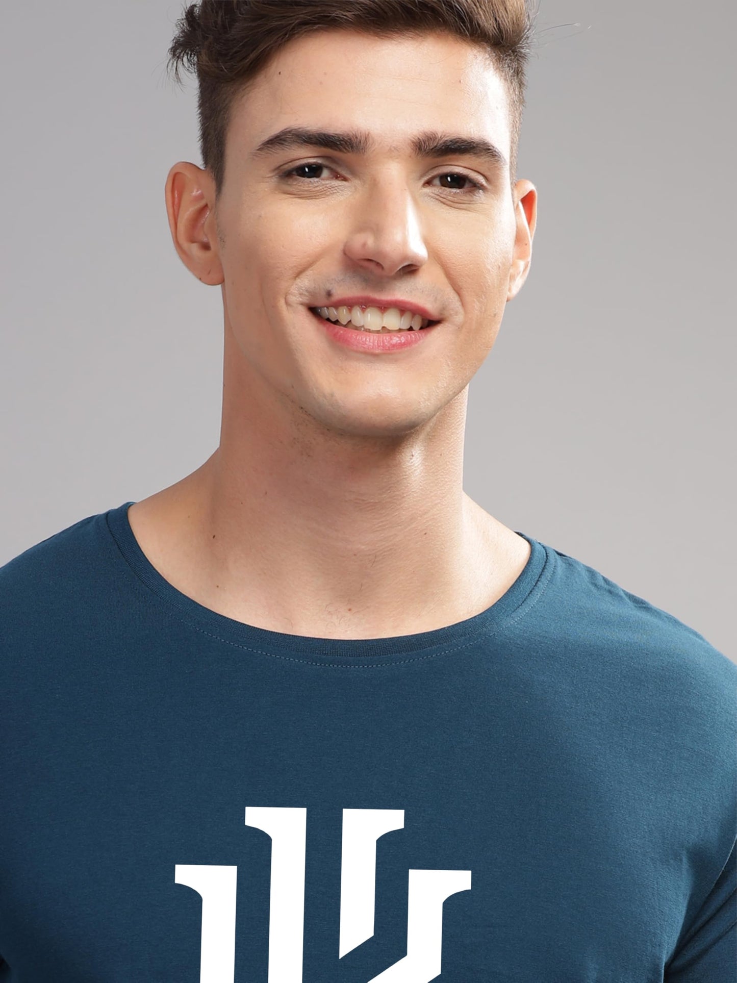 ADRO Mens Printed T Shirt - Premium Cotton Graphic Printed Tshirt - Teal T-Shirt - RN24-KOBE-SB