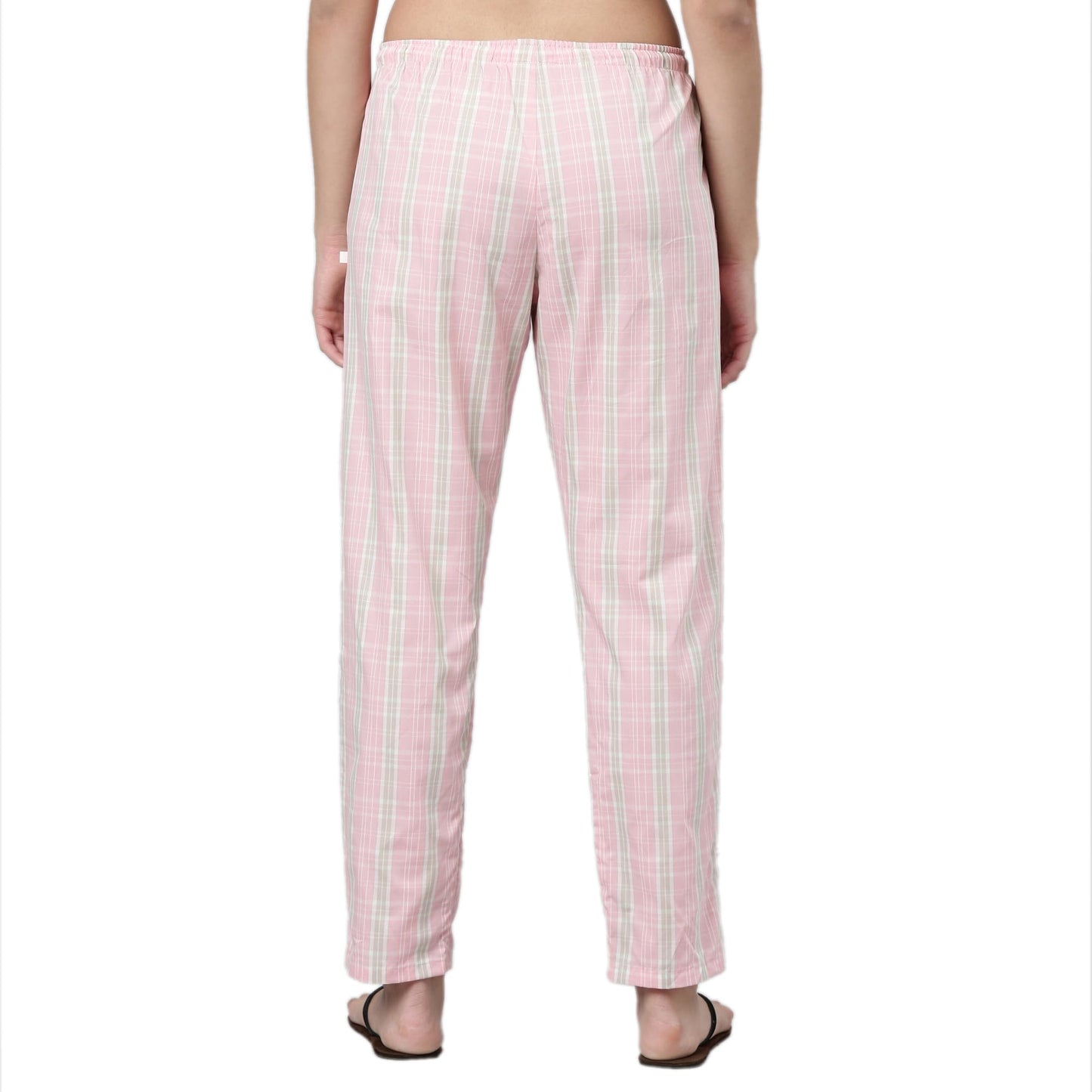 Enamor E4A5 Mid-Rise Straight Leg Pant for Women with Side Pockets