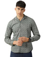 Thomas Scott Mens 100% Cotton Printed Regular Fit Casual Shirt - Green