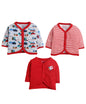 Bumzee Blue & White Baby Boys Full Sleeves Jablas Pack Of 3 (Peb3409B-Blu.Wht)