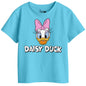 Bon Organik Girls Regular Fit T-Shirt (BON11414_Sky Blue