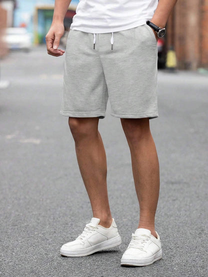 Nobero MenS Bermuda Shorts (1M-Bwsh-R0036-Bl_Black / Grey Melange