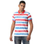 Pepe Jeans Men Cotton Regular Fit Striped Polo T-Shirts Multicolour, Large