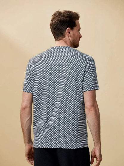 Leriya Fashion Shirt For Men || Summer T-Shirts For Men || Geo Printed Casual T-Shirt || Men Tshirt With Short Sleeve || Turn-Do