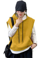 Noble Monk WomenS Sleeveless Casual Hoodie | Women Stylish Hoodie | Hooded Sweatshirt For Women Light Yellow