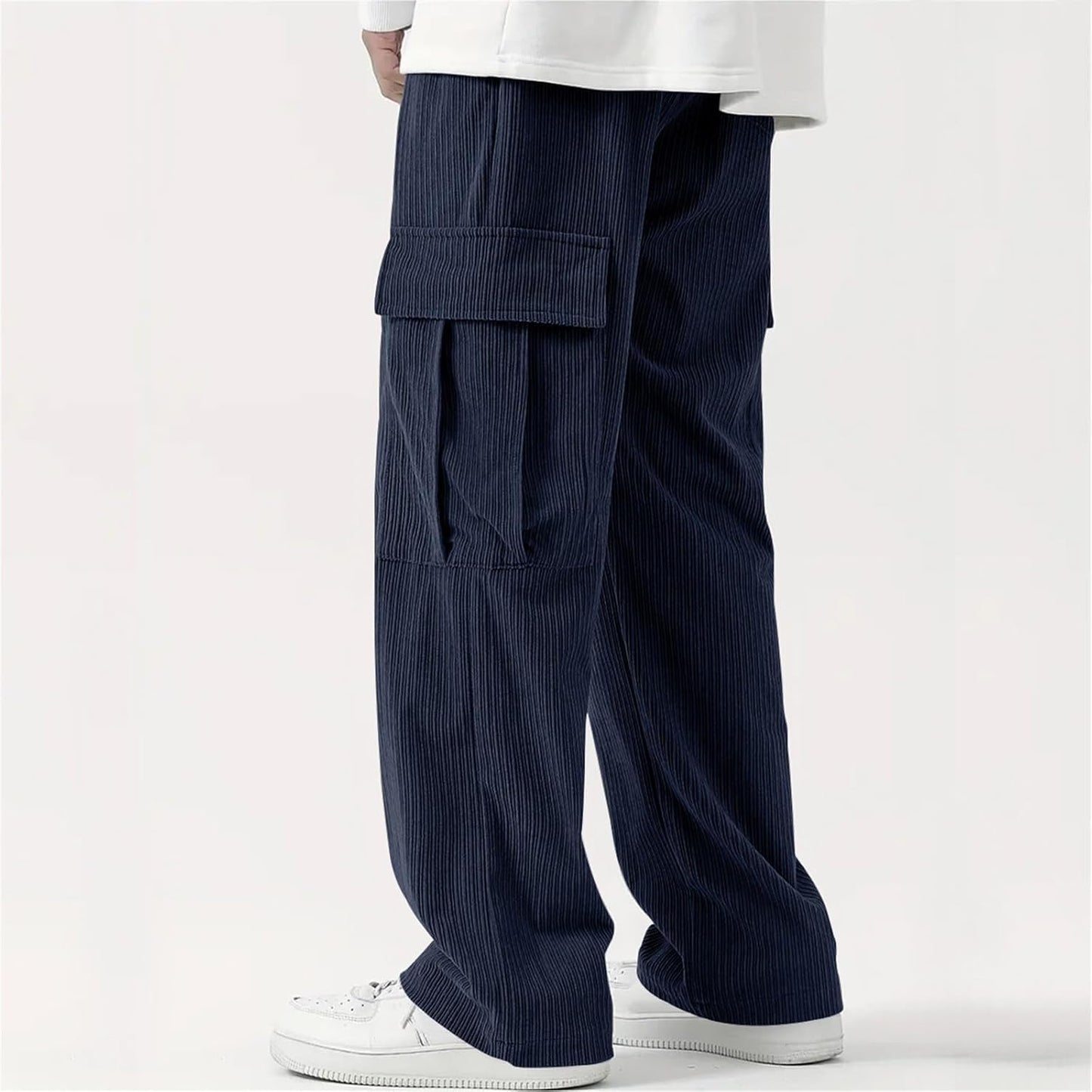 Indoprimo MenS Regular Trouser (Bull 007_Navy