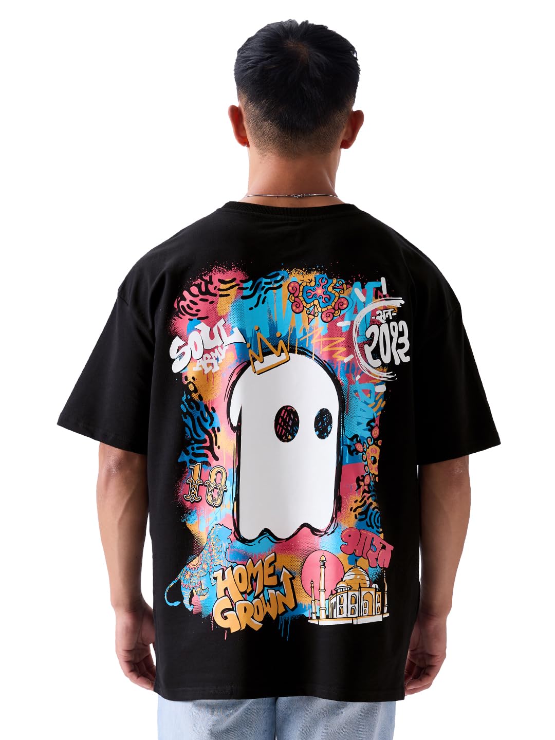 The Souled Store 10th Anniversary: Limited Edition Oversized T-Shirts Black