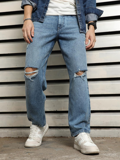High Star MenS Classic Jeans (Hsmjns2067_Jun_Blue3