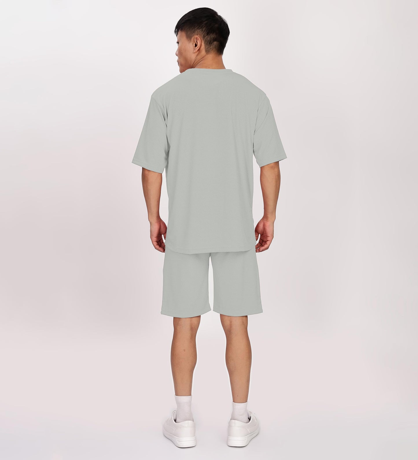 SHODOX Mens Round Neck Solid Relaxed Fit Tshirt and Short Co-ords Set for Mens (Pack of 1)