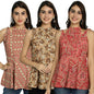 Pinkmint Halter Neck with Tie Back Short Combo Tops for Women ll Fancy Regular Fir Tops ll Casual Wear (Pack of 3)