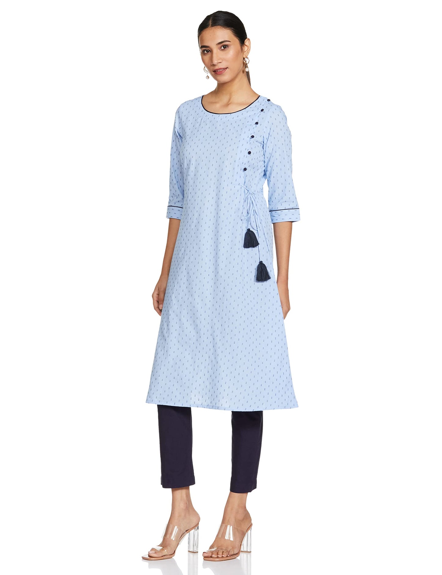 Aurelia Women's Cotton Regular Kurta & Pant