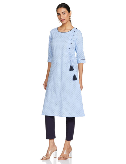 Aurelia Women's Cotton Regular Kurta & Pant