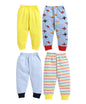 BUMZEE Yellow & Baby Blue Full Length Pajamas for Boys Pack of 4 Age - 3-6 Months