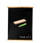 Eduway 20X30 Inch Wall Hanging Wooden Roll-Up Black Board/Chalkboard | For Home, Office, School, Kids | With 1 Premium Wooden Du