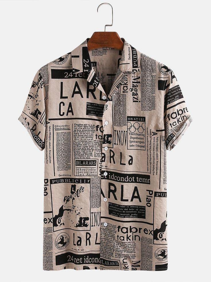 LookMark Mens Cotton Blend Casual Beach Wear Shirts | Stylish Printed Shirts for Men | Comfortable Summer Wear | Party, Vacatio