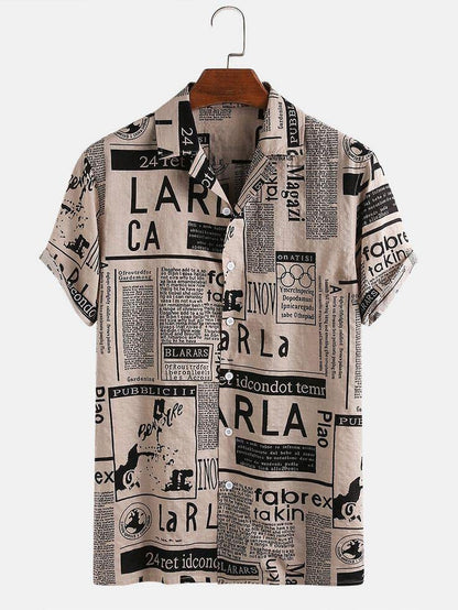 LookMark Mens Cotton Blend Casual Beach Wear Shirts | Stylish Printed Shirts for Men | Comfortable Summer Wear | Party, Vacatio