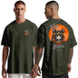 Peppyzone Mens Oversized Fit T-Shirt (PZ-OST-Trendy50_Olive