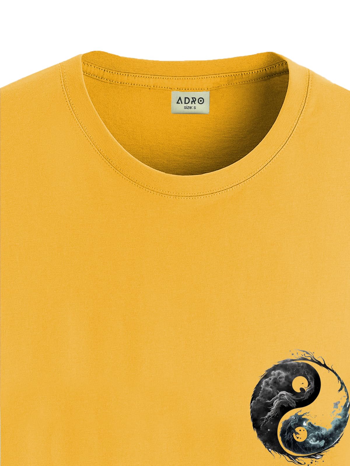 ADRO T-Shirts for MenChest Printed T-Shirt for MenCotton Tshirt for Men|RN24-STICK-YONG-MU