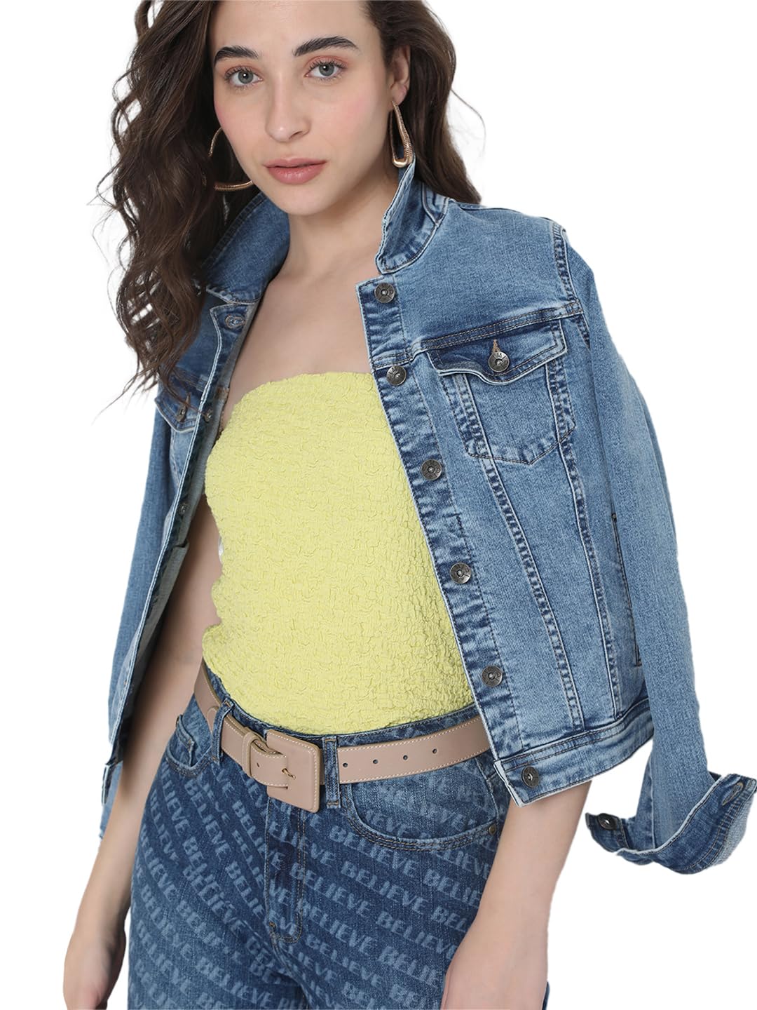 Vero Moda WomenS A-Line Coat (167280401-Light Blue Denim_Light Xs)