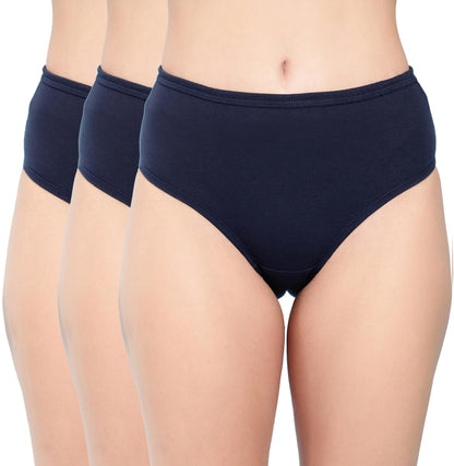 Shasmi Womens Super Combed Cotton Mid Low High Rise Coverage Hipster Full Briefs Breathable with Concealed Waistband Ladies Und